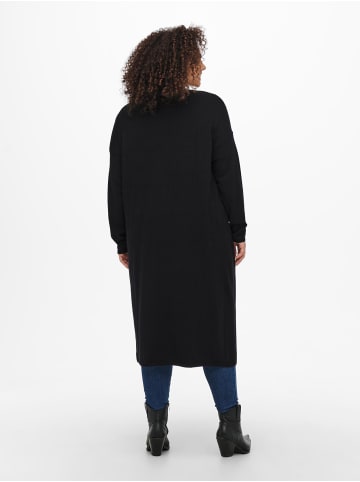ONLY Carmakoma Lange Strick Jacke Cardigan Übergröße CARNEW in Schwarz-2