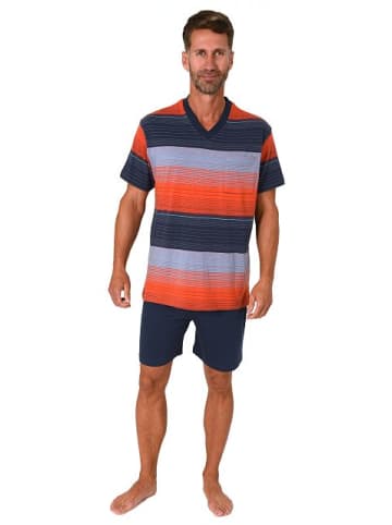 NORMANN kurzarm Schlafanzug Shorty Pyjama - 80503 in rot