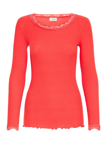 Fransa FRHIZAMOND 2 T-SHIRT EXT Tight fit in Poinsettia
