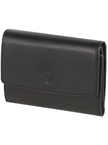 Esquire Logo Geldbörse VI Leder 11,5 cm schwarz