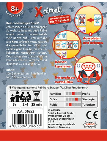 Amigo Spiel + X nimmt! in Mehrfarbig ab 8 Jahre