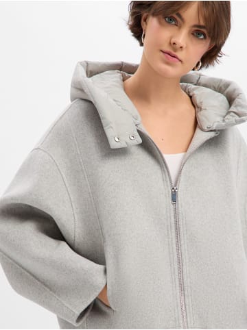 OPUS Wolljacke Hikona in hellgrau - 0001