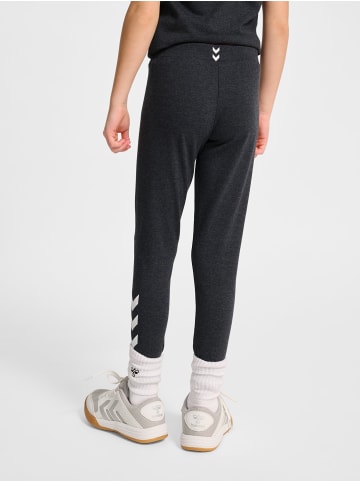 Hummel Leggings Hmljr Logo Multisport Mädchen in BLACK MELANGE
