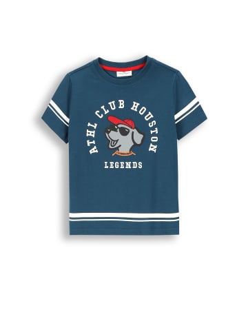Coccodrillo T-Shirt mit kurzen Ärmeln in blau