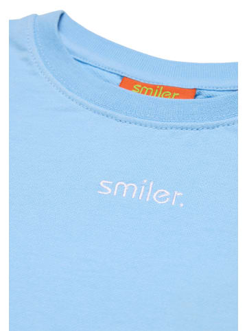 smiler. T-Shirt mini-laugh. in BLAU