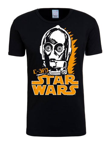 Logoshirt T-Shirt C-3PO in schwarz