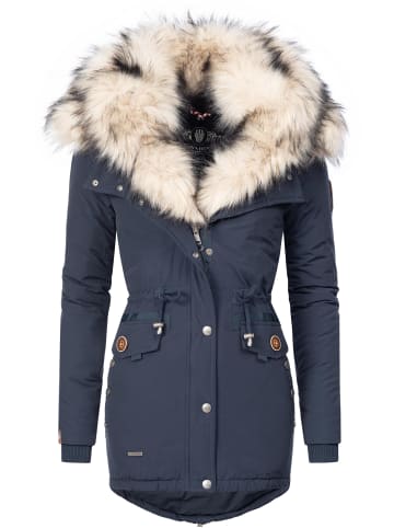 Navahoo Wintermantel Sweety in Navy