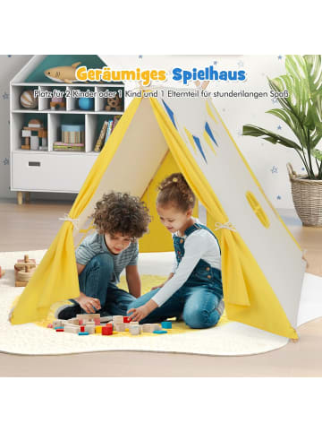 COSTWAY Tipi Zelt in Beige