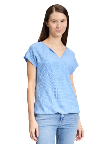 BETTY & CO Casual-Shirt mit Struktur in Blau/Weiß