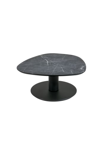 58 aufm Kessel COUCHTISCH Cemile 80x80x39 höhenverstellbar Anthrazit/Marble Grigio
