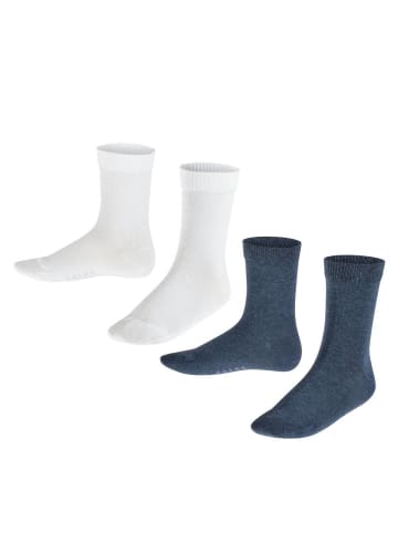 Falke Socken 2er Pack in Weiß/Blau