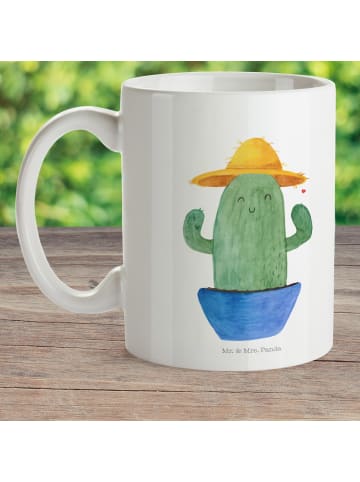 Mr. & Mrs. Panda Kindertasse Kaktus Hut ohne Spruch in Weiß