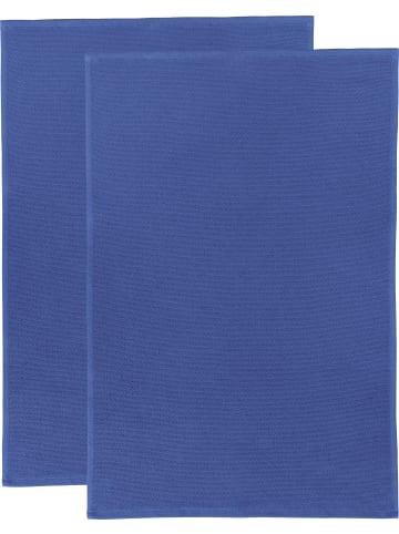 Erwin Müller Baumwolle Frottier-Geschirrtuch 2er-Pack in blau