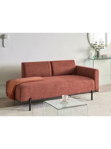 Beliani Chaiselongue SAVASSE in Rot/Schwarz - (W) 170 x (H) 78 x (L) 85 cm