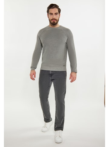 DreiMaster Maritim Herren Pullover in Grau Melange
