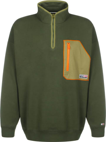 Tommy Hilfiger Half-Zip in dark olive