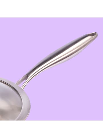 Reishunger Premium Pfanne 2.0 Edelstahl ohne Beschichtung - 28 cm