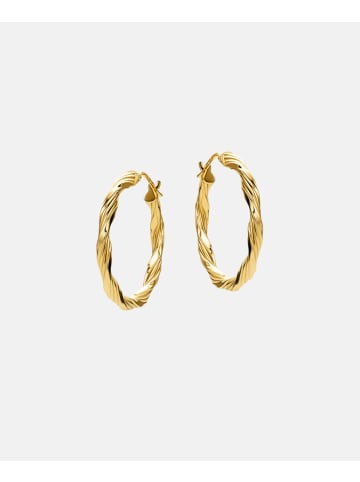 Vanlere Creolen aus 375 Gelbgold