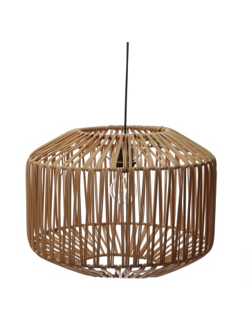 MARELIDA LED Hängeleuchte Lampenschirm für Terrasse Batteriebetreib D: 40cm beige