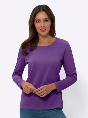 Sieh an! Langarm-Shirt in lila