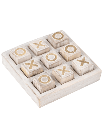 Beliani Dekofigur ASJUT in Beige - (W) 16 x (H) 3 x (L) 16 cm