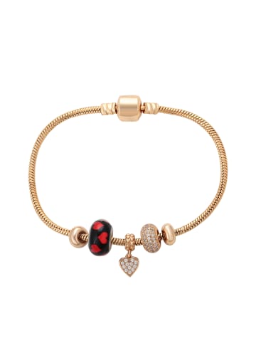 gaya Women Bracelet in Rose Gold Red