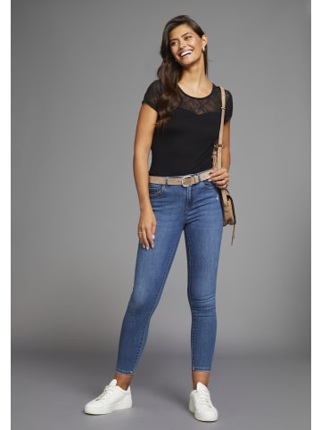 Melrose Rundhalsshirt in schwarz