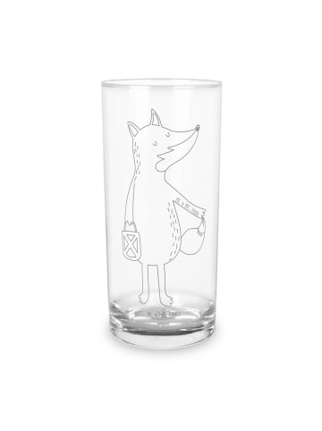 Mr. & Mrs. Panda Wasserglas Fuchs Laterne ohne Spruch in Transparent