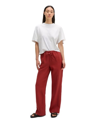 Marc O'Polo Leinenhose straight in Tall Poppy