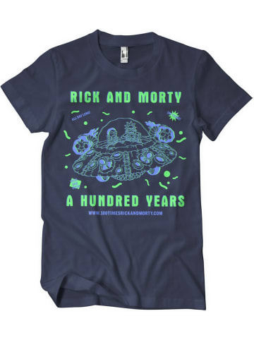 Rick and Morty T-Shirt in Blau