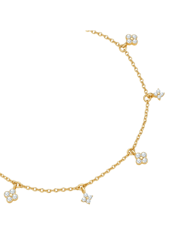 Glanzstücke München Armband aus Sterling Silber mit Zirkonia in gelbgold