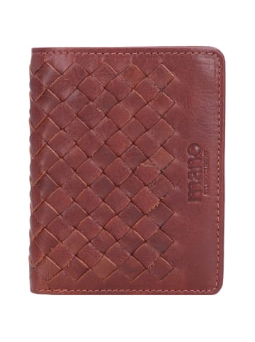 mano Don Luca Kreditkartenetui Leder 8 cm in cognac