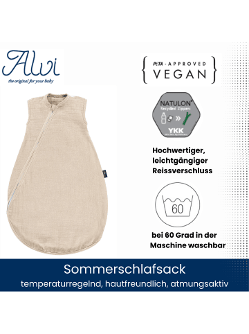 Kinderhaus Blaubär Baby Mäxchen Sommertraum Mullschlafsack TOP in Natur