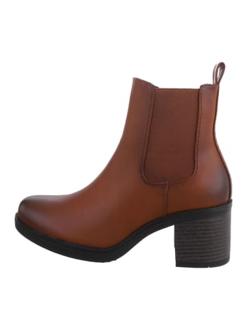 Ital-Design Stiefelette in Camel