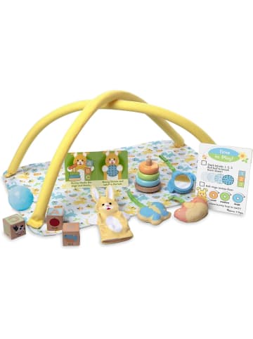 Melissa & Doug Puppen-Spielset Zeit zum Spielen mit Aktivitäten-Gym 16 Teile- ab 3 Jahren