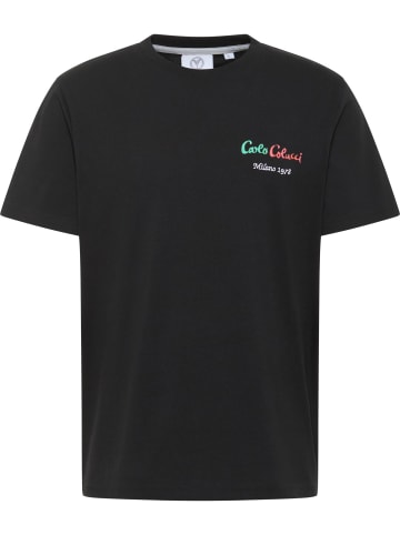 Carlo Colucci T-Shirt di Cugno in Schwarz