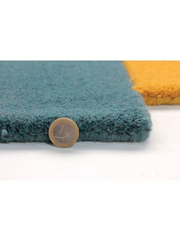 KADIMA DESIGN Wollteppich handgetuftet, geometrisch, rutschfest, Teppich Wolle in Multi