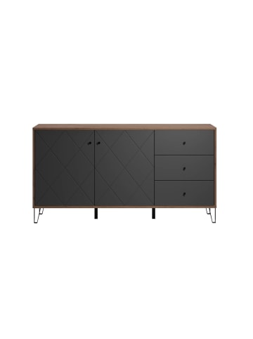 ebuy24 Sideboard Montez 3 Graphit 183 x 40 cm