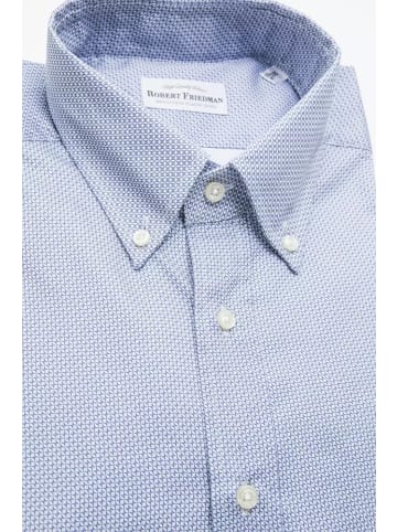ROBERT FRIEDMAN Blau Hell Baumwolle Herren Hemd