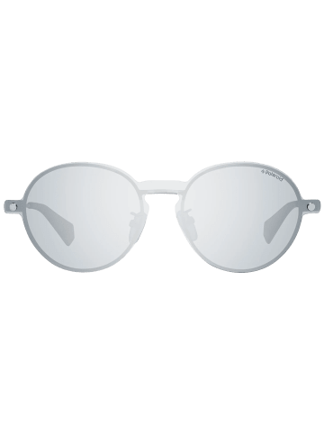 Polaroid Herren Brillenfassung mit Sonnenbrillen-Clip Rund Gold
