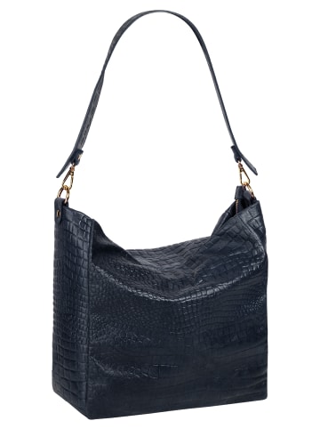 Samantha Look Shopper echt Leder in blau