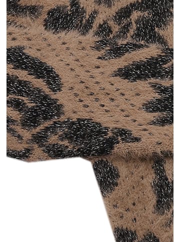 faina Damen Strickjacke in Dunkelrosa Schwarz