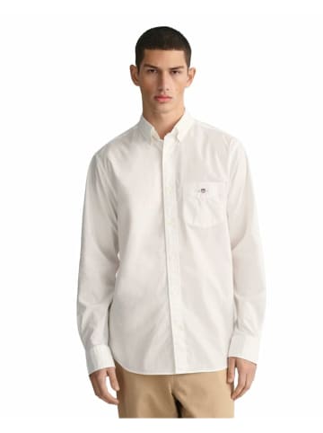 Gant Langarm FreizeitHemd für Herren in Weiß