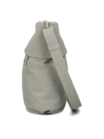 Zwei Mademoiselle M12 - Schultertasche 32 cm (cord-mocca) in sage