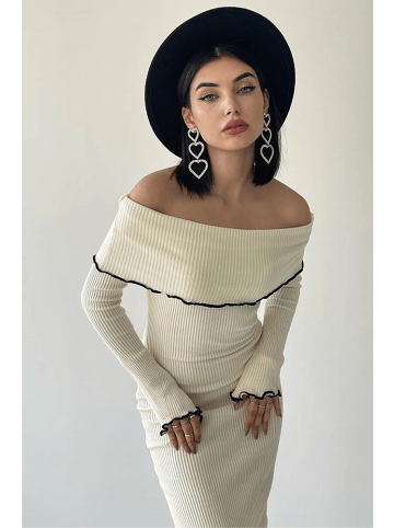 Woman Vision Kleid in Steinfarbe
