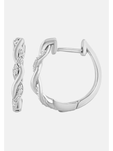 Diamant Exquis Ohrringe aus 375 Weißgold mit Diamant