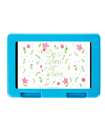 Mr. & Mrs. Panda Snackbox Blumen Leben mit Spruch in Bunt