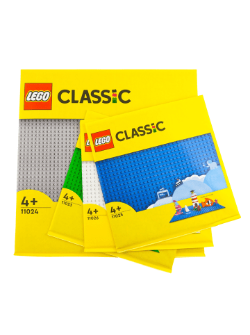 LEGO LEGO® Classic Bauplatten Set 4 Stück NEU! Teile 4x - ab 3 Jahren in multicolored