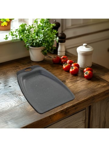Stoneline Schaufel Schneidebrett 32x23 cm Set 2-teilig in Schwarz
