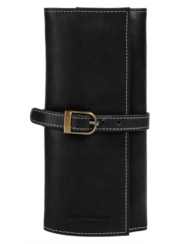 Bruno Banani Schmuckrolle echt Leder in schwarz
